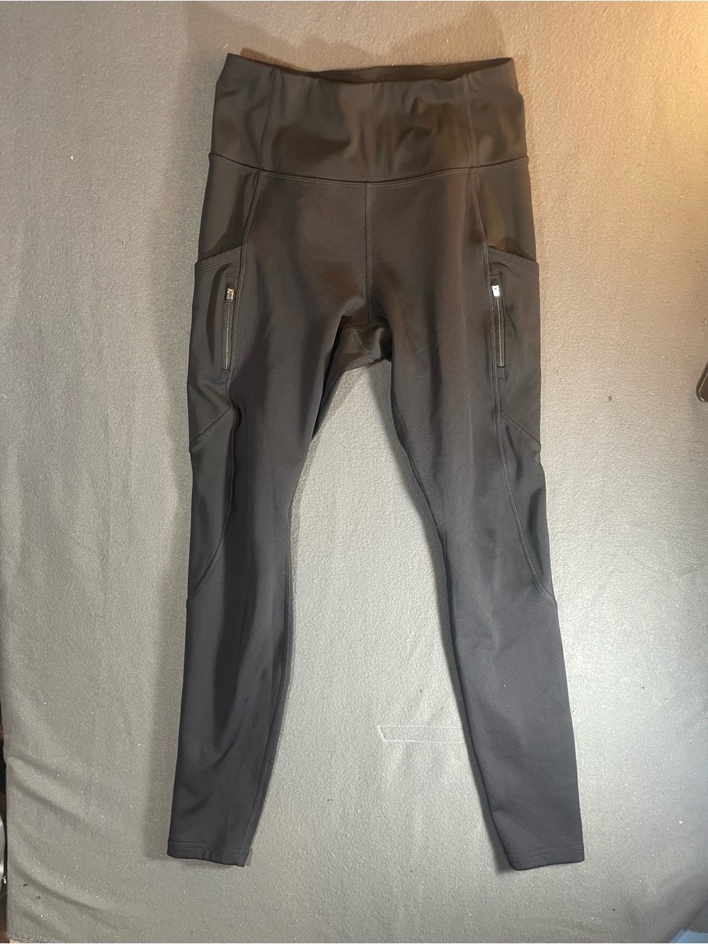 Athleta Black Logo High-Rise Active Leggings